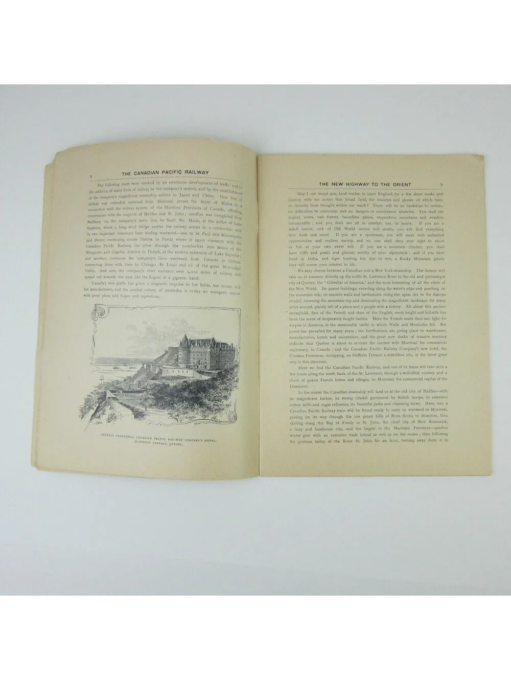Canadian Pacific Railway Tour Book Canada Mountains Prairies Rivers Antique 1900